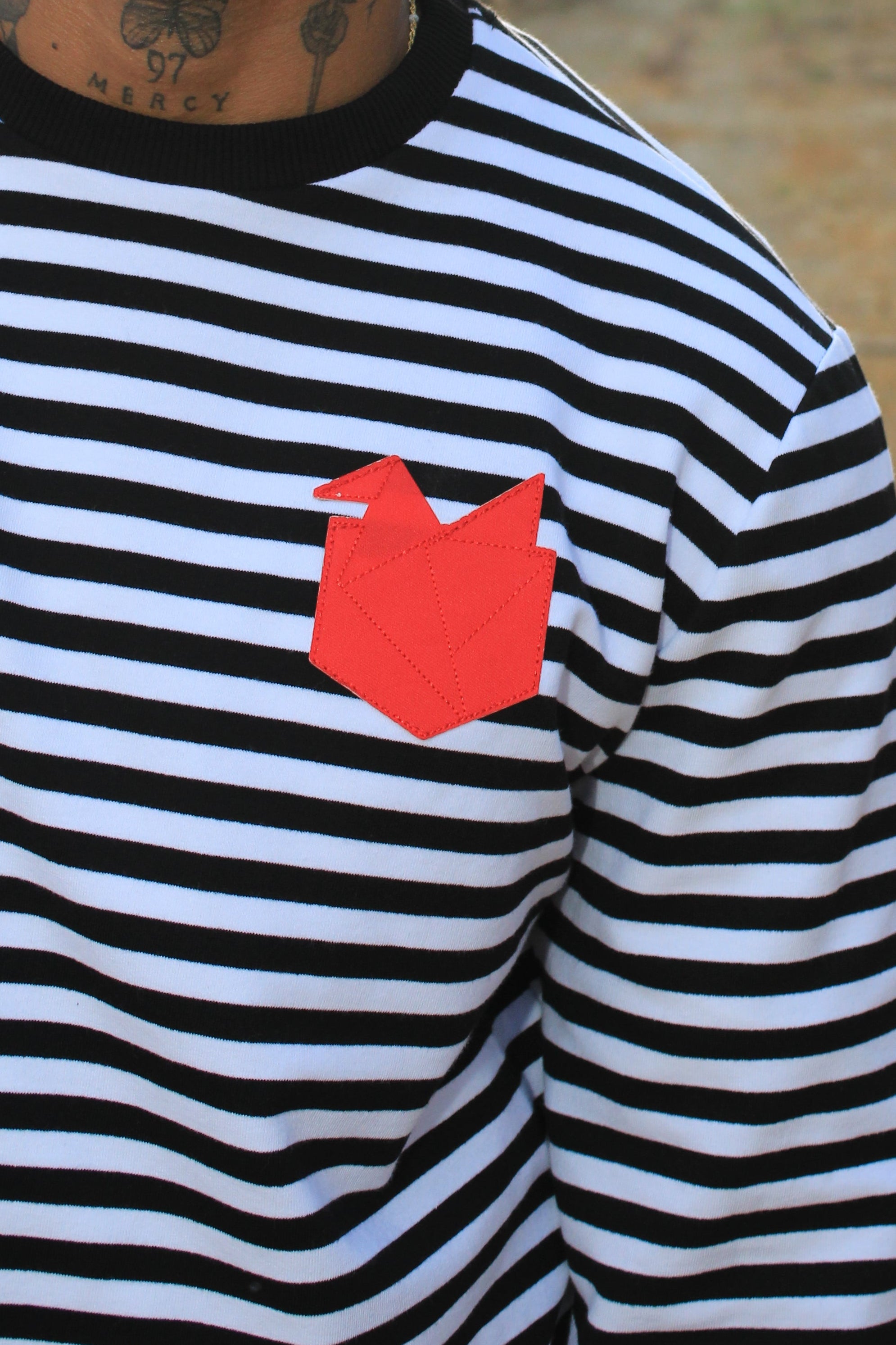 חולצת פסים אוריגמי